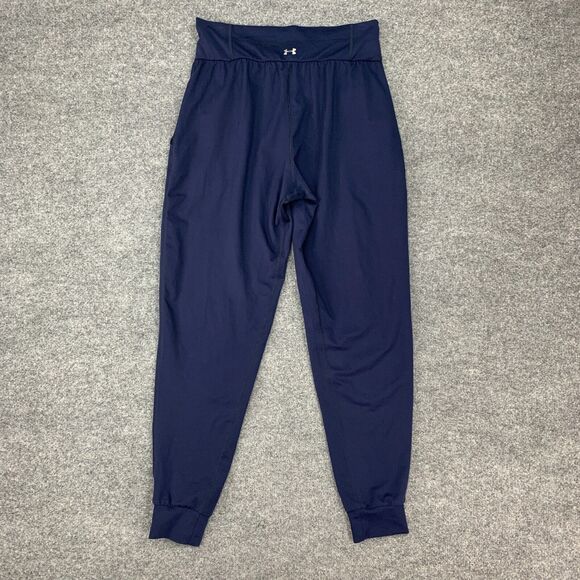 Under Armour NVCA Basketball Jogger Pant Women M Medium Navy High Waisted Cuffed - Picture 9 of 13
